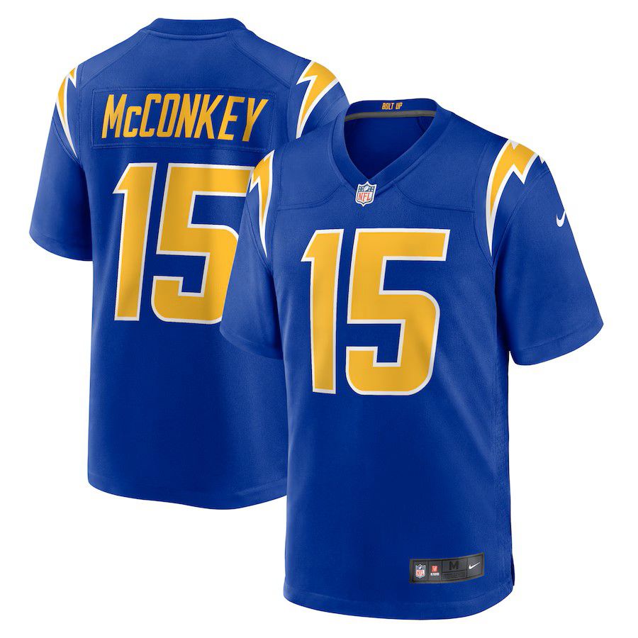 Men Los Angeles Chargers #15 Ladd McConkey 2025 Nike Royal Alternate Game NFL Jersey->los angeles chargers->NFL Jersey